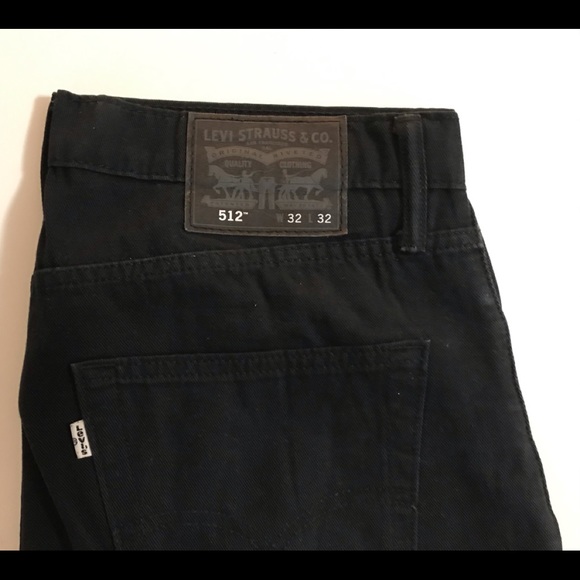 SOLD Levi’s 512 Slim Skinny Fit Jeans 32x32 Black - Picture 1 of 4